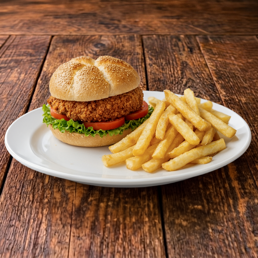 Chicken Fillet Sandwich W Fries.