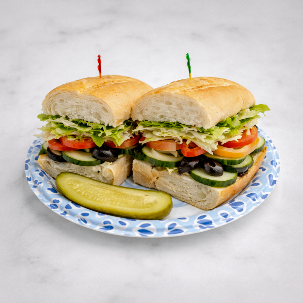 Mo's Veggie Sandwich 2 sizes.