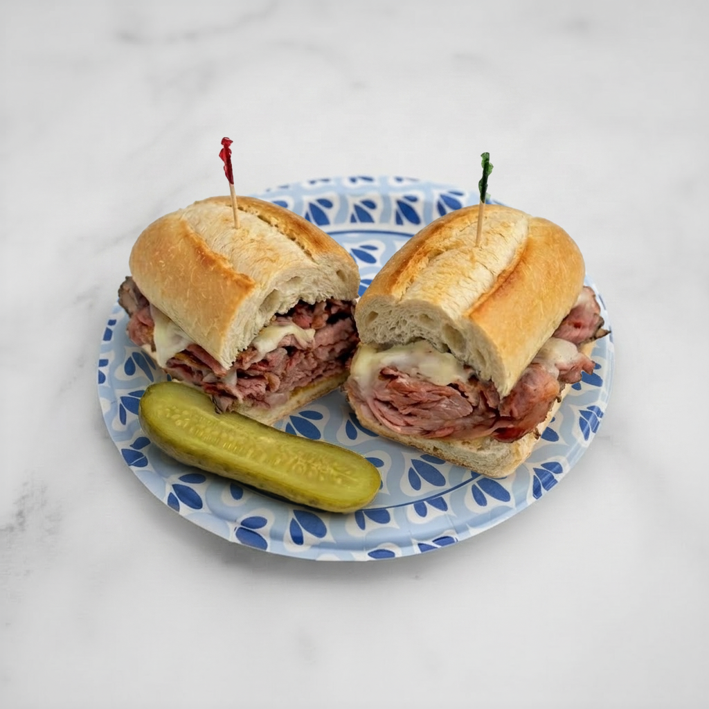Smoked Beef Brisket Sandwich 3 sizes.