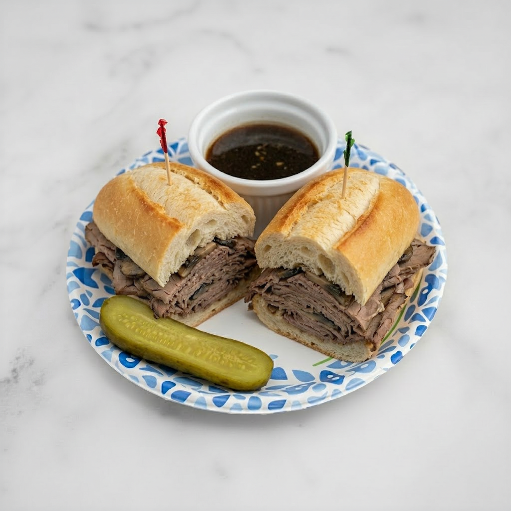 Roast Beef Brisket Sandwich 3 sizes.