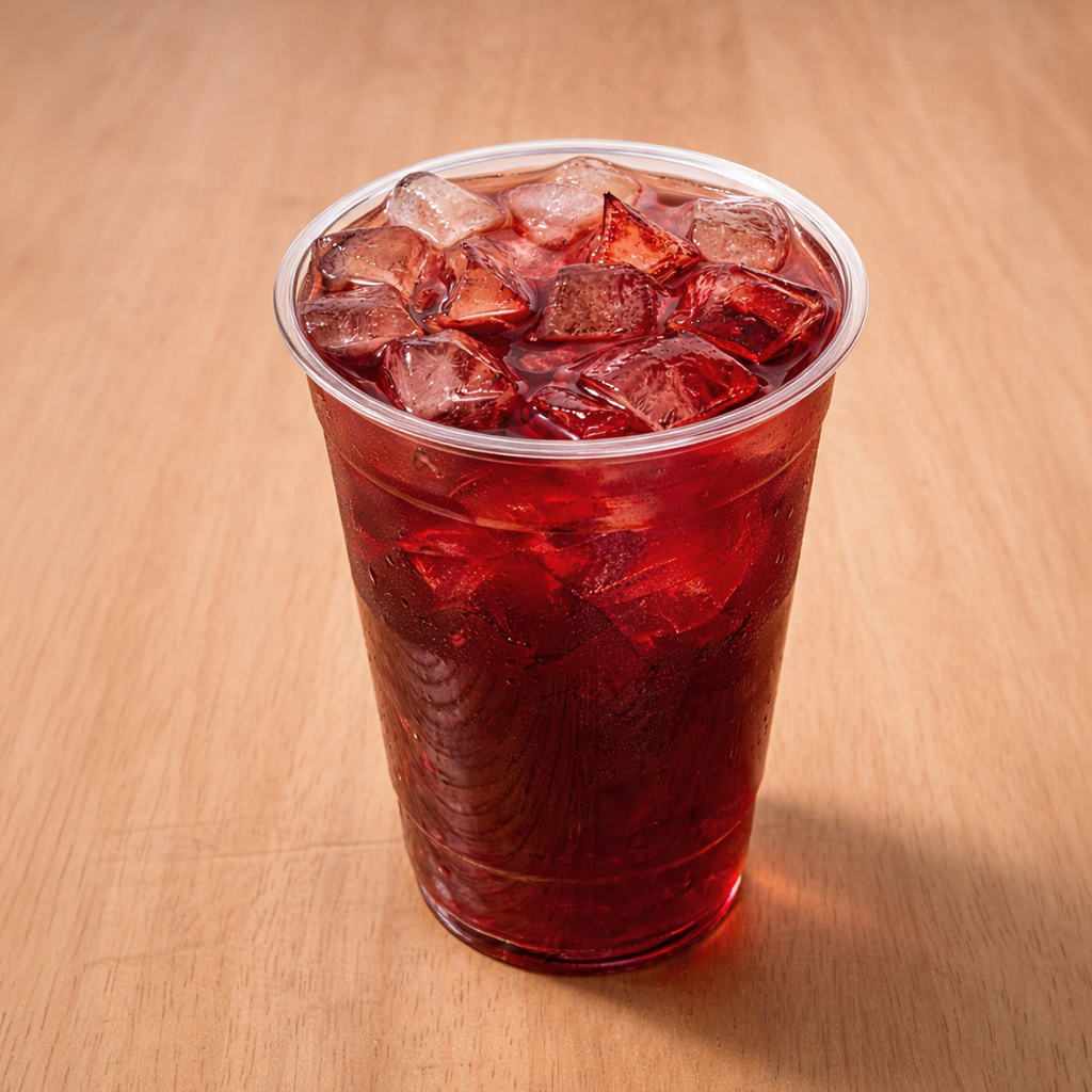 Hibuscus Lavender Ice Tea.
