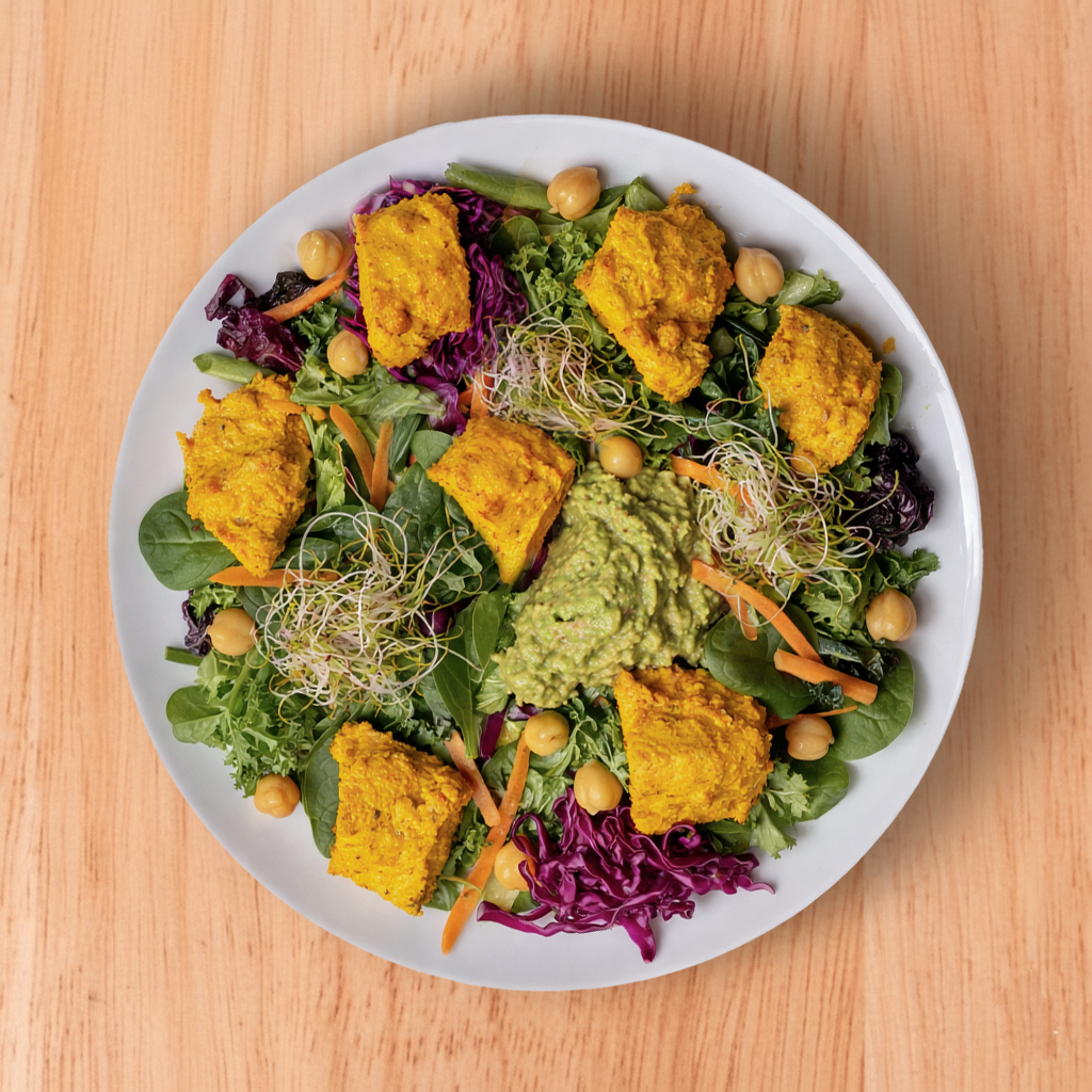 Chicken Tikka Salad with avocado ( Gluten Free).