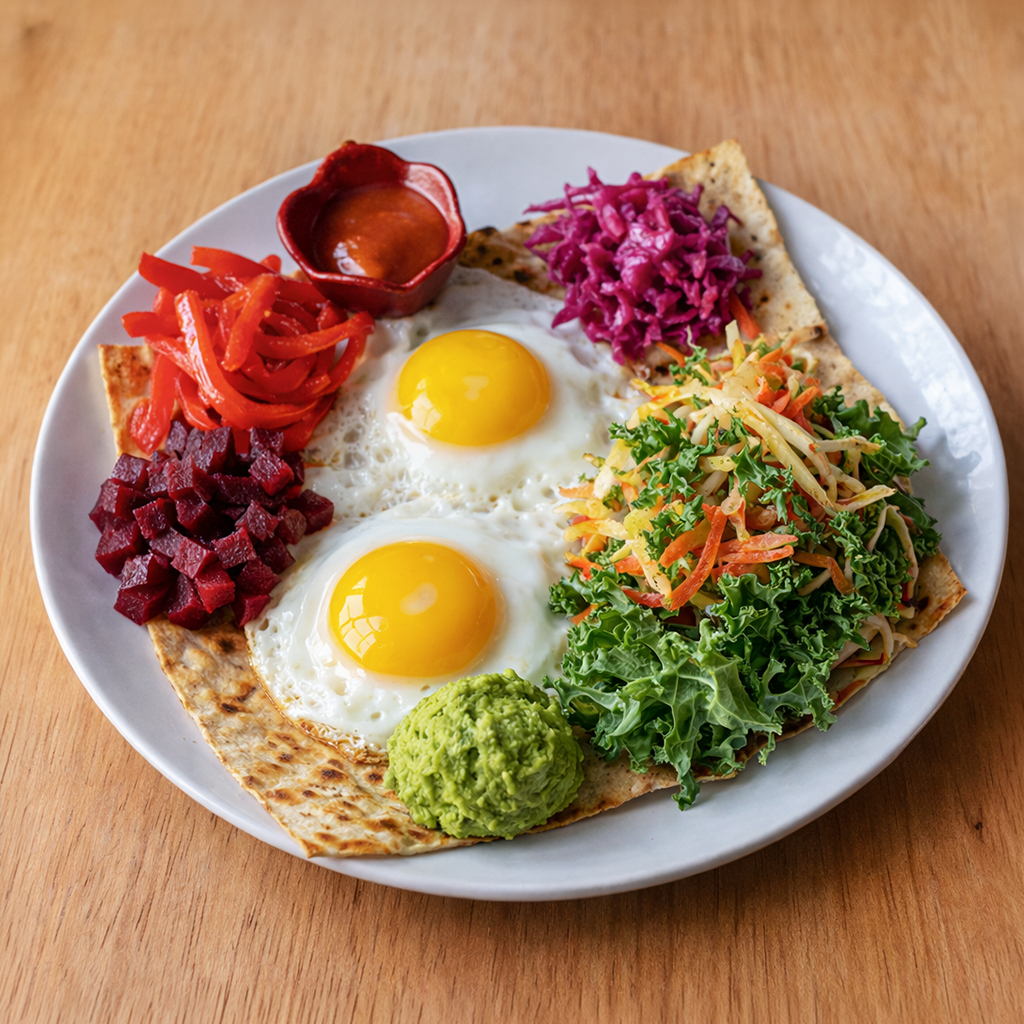 2 Organic Egg Breakfast - Vegetarian & Gluten Free option.