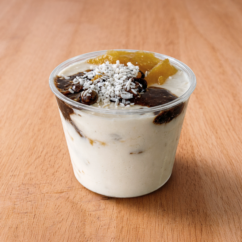Tahini BLISS PROTEIN PUDDING Vegan&Gluten free.