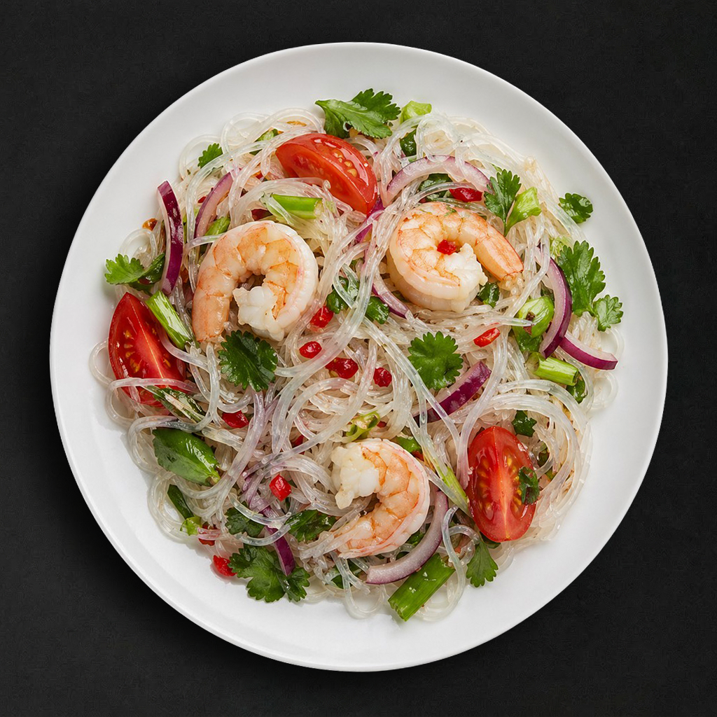 Yum Woon Sen Salad (Bean Thread Noodles).