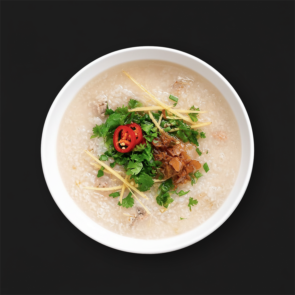 Ginger Rice Soup (Kow Thom).