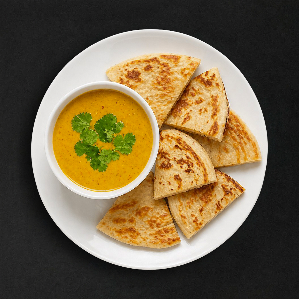 Roti with Yellow Curry.