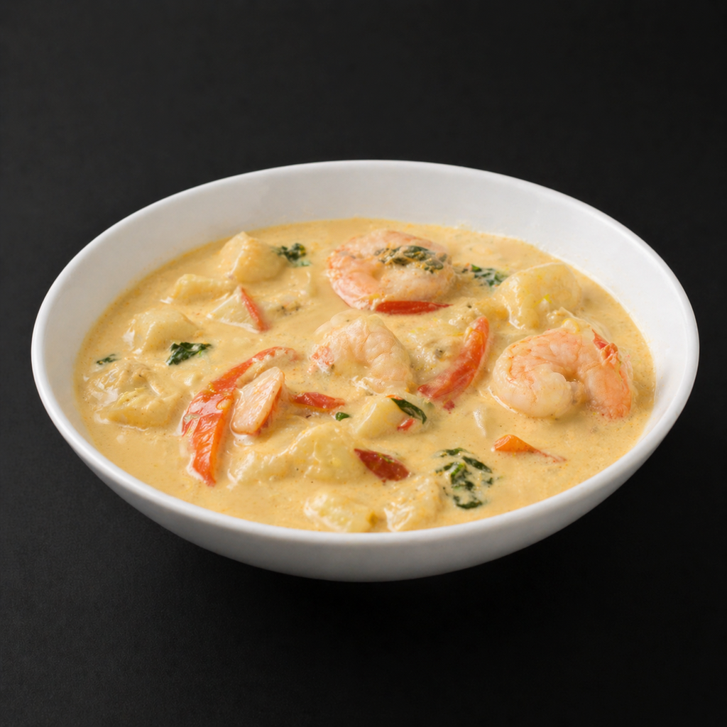 Shrimp Pineapple Curry.