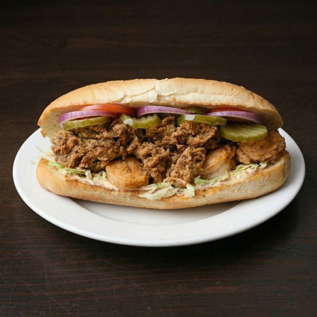 SHRIMP & OYSTER POBOY.