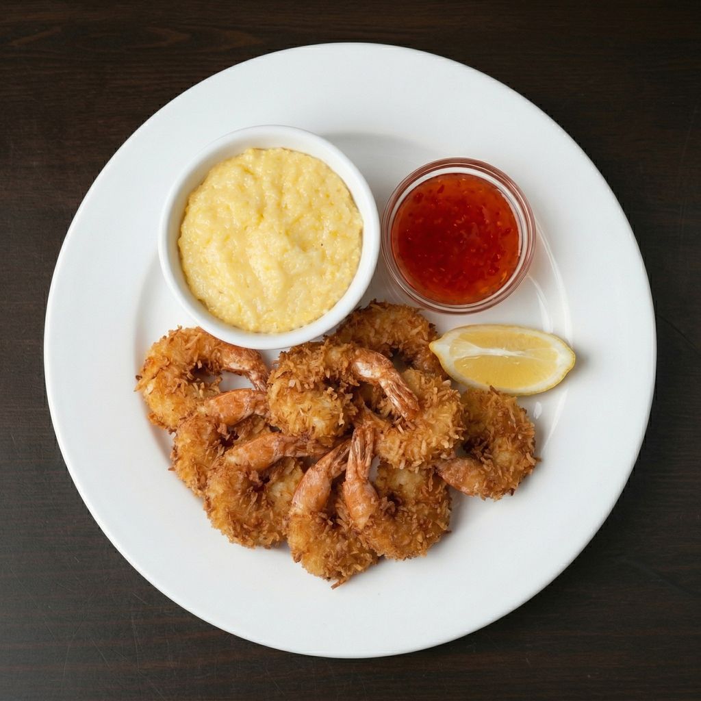 COCONUT SHRIMP APPETIZER.
