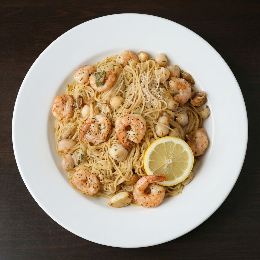 SEAFOOD PASTA.