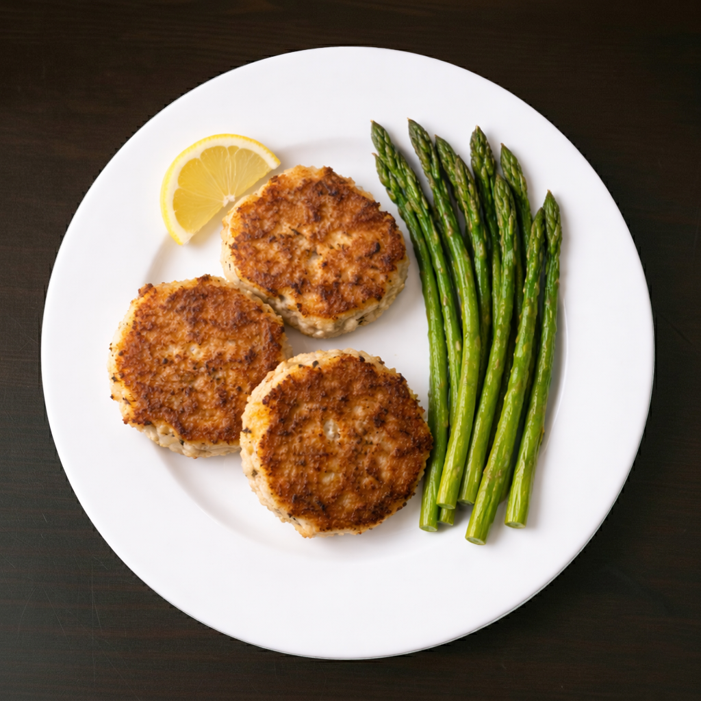 CRAB CAKES.