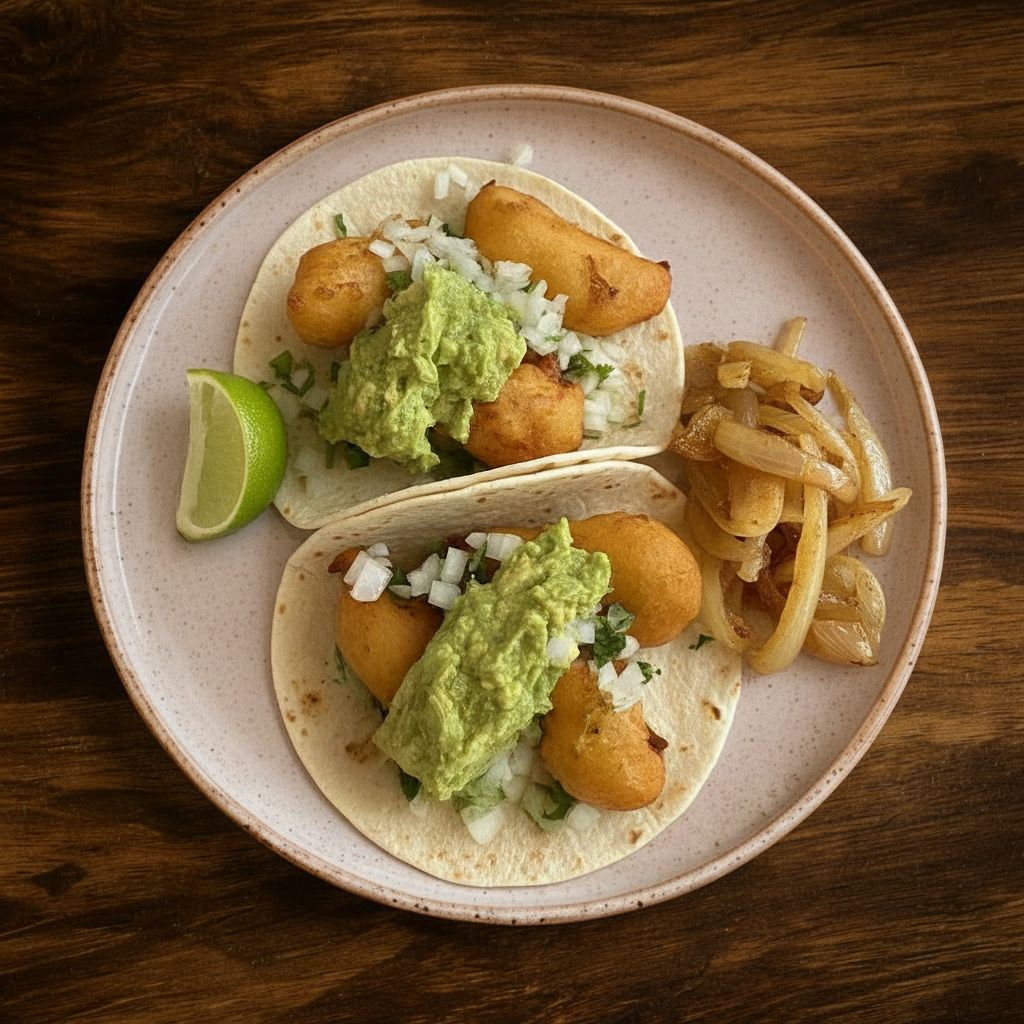 Shrimp Tacos Plate.