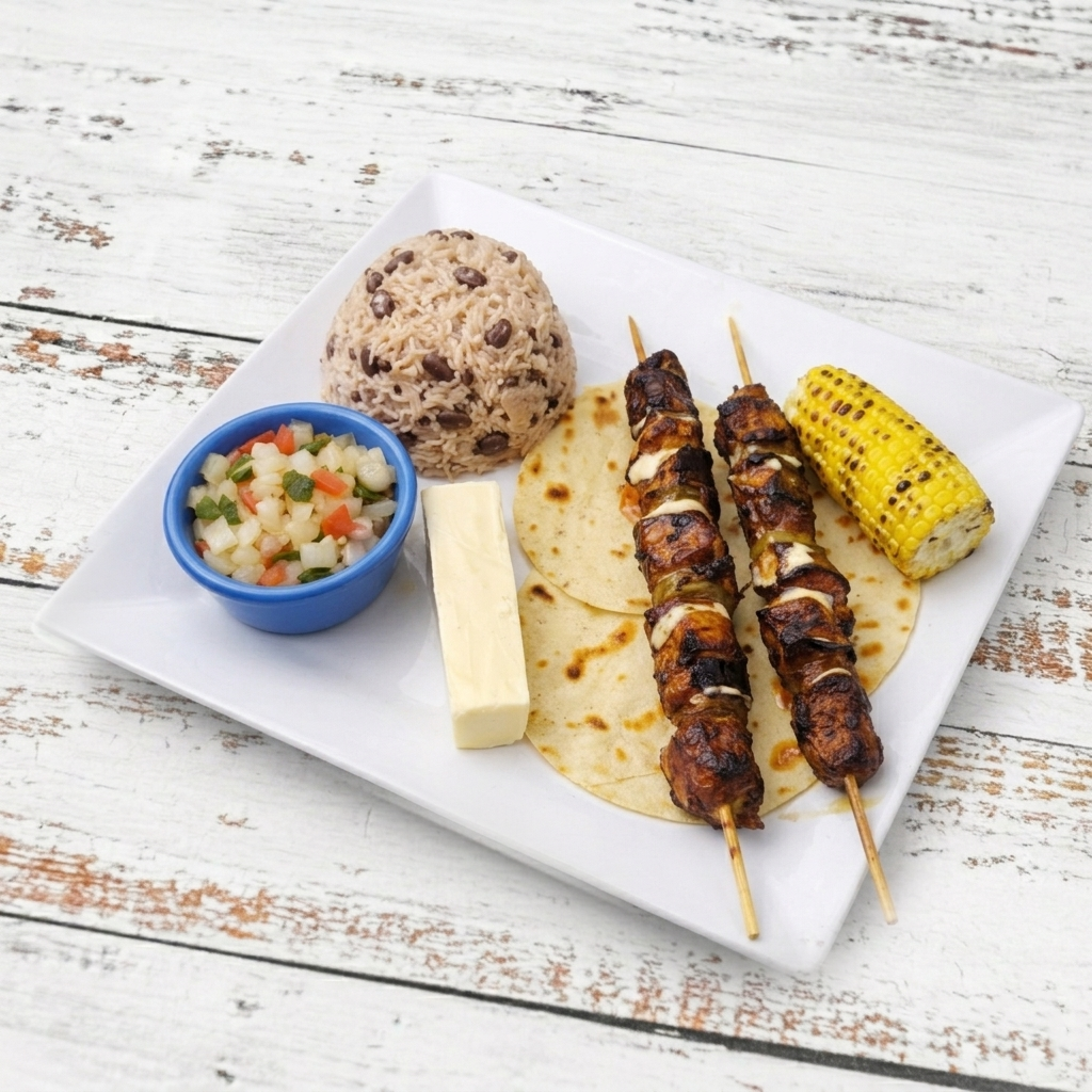 Pinchos Al Carbon/Skewers Over Charcoal.