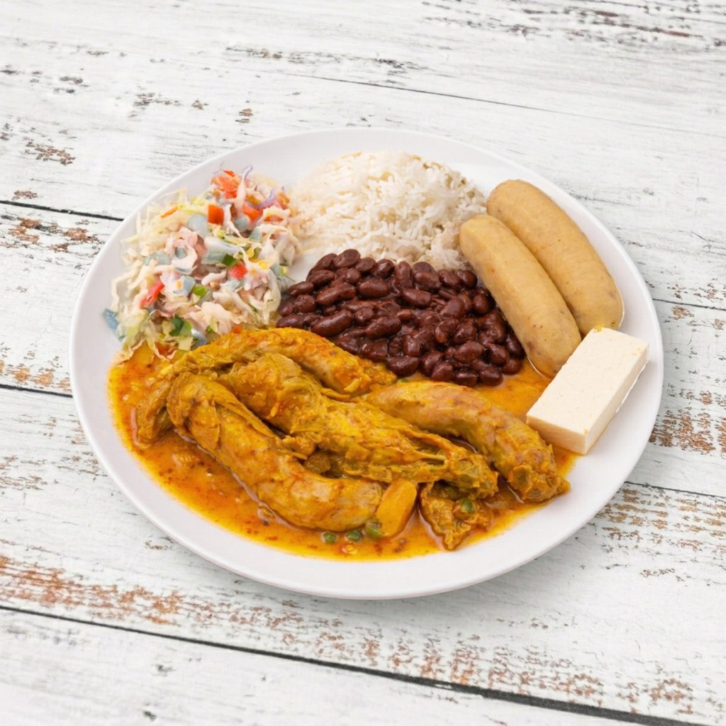 Almuerzo con Menudo/Tripe Stew lunch.