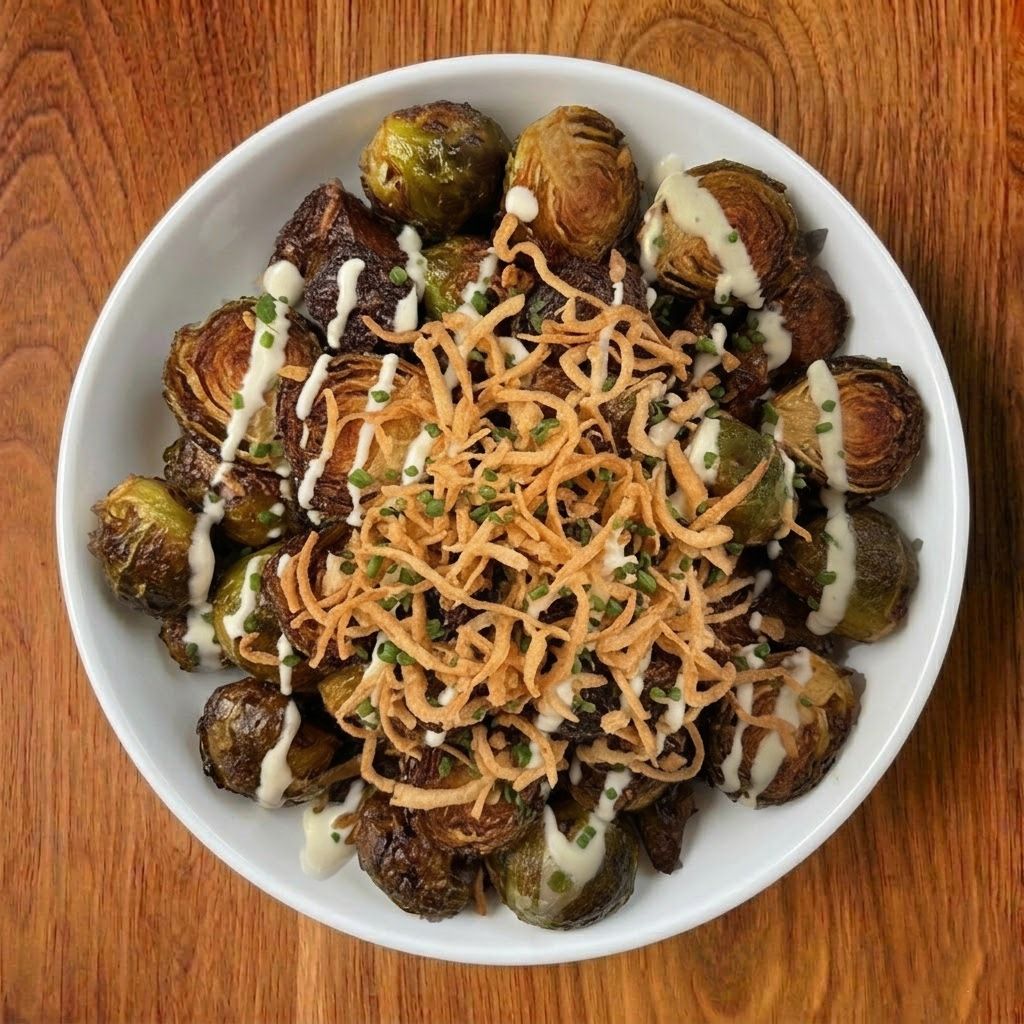 Large Fried Brussels Sprouts.