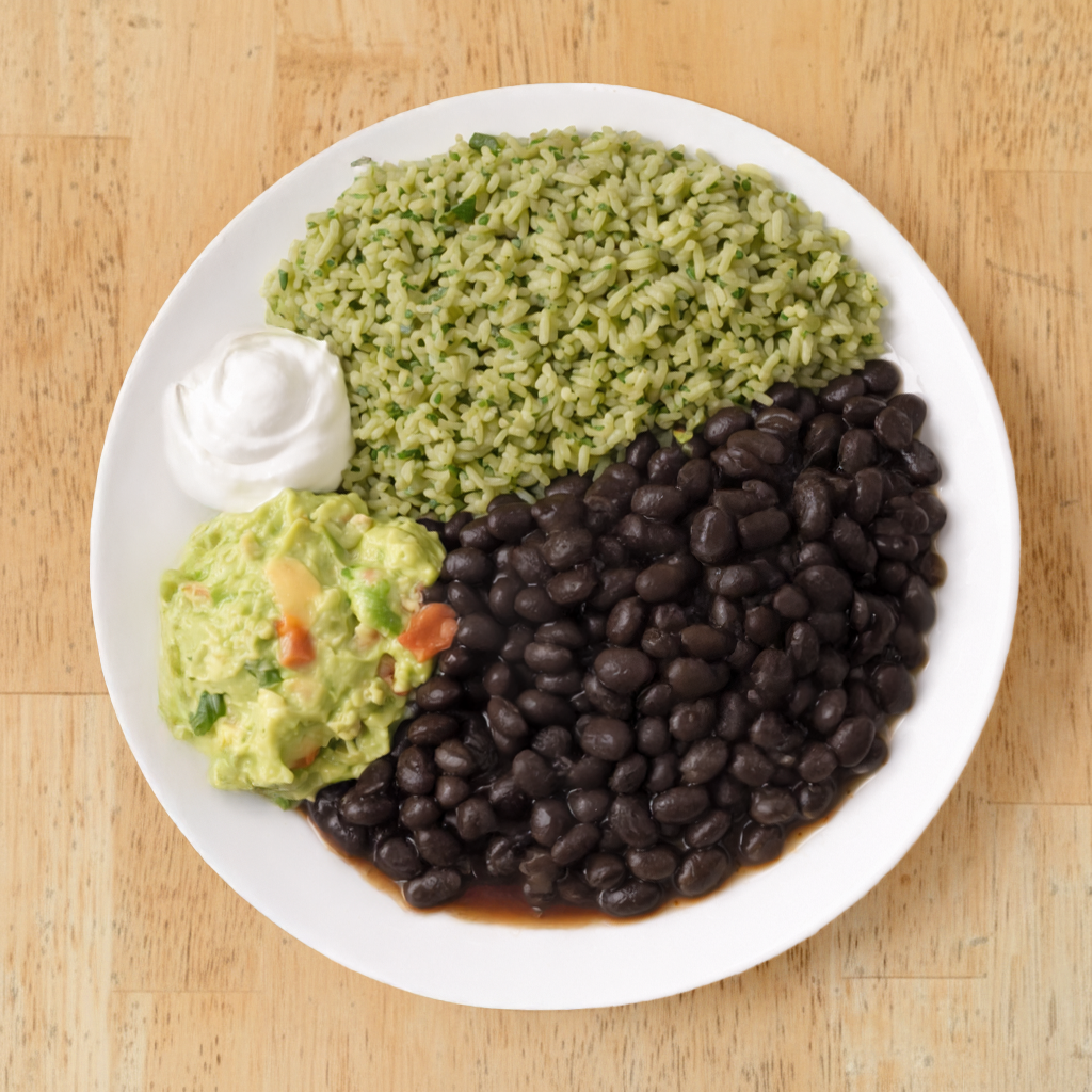 Traditional or Cilantro Rice & Beans.