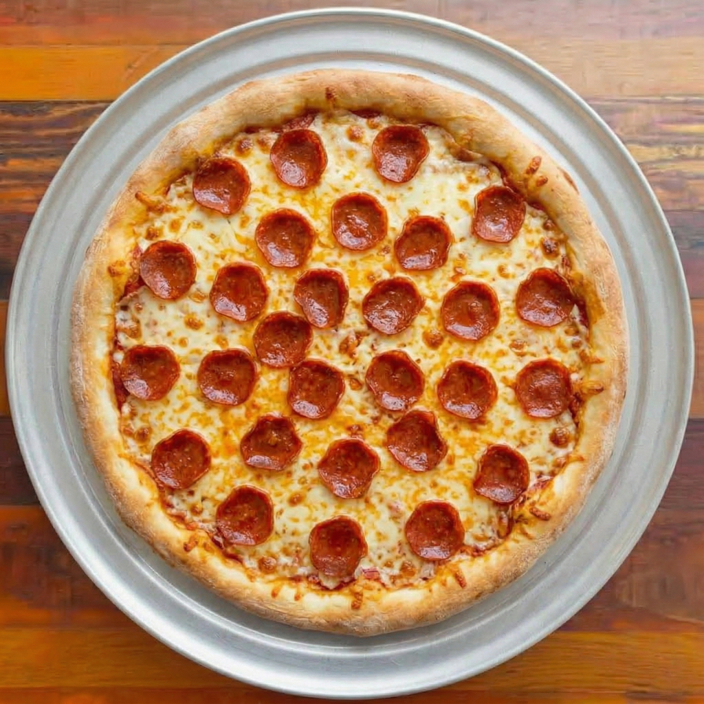 Medium 1 Topping Pizza.