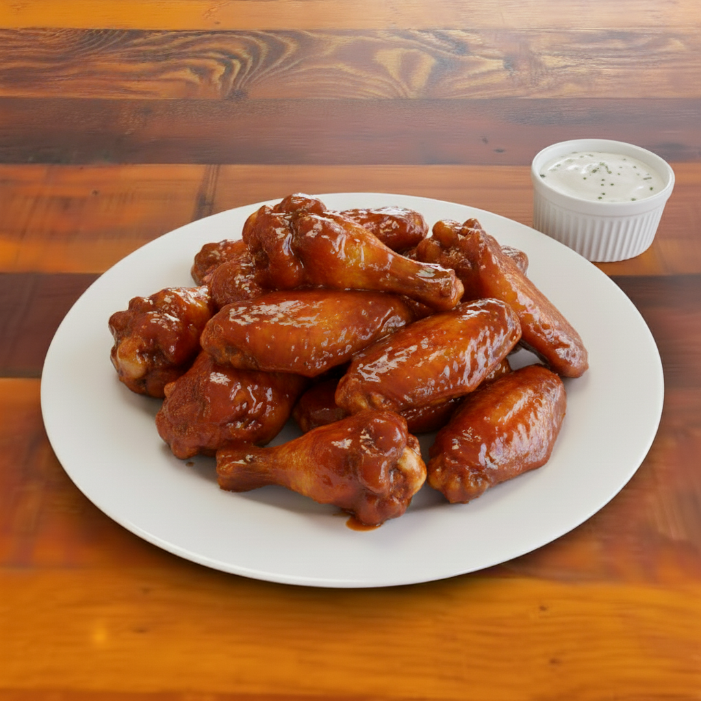 12 Oven Baked Wings.