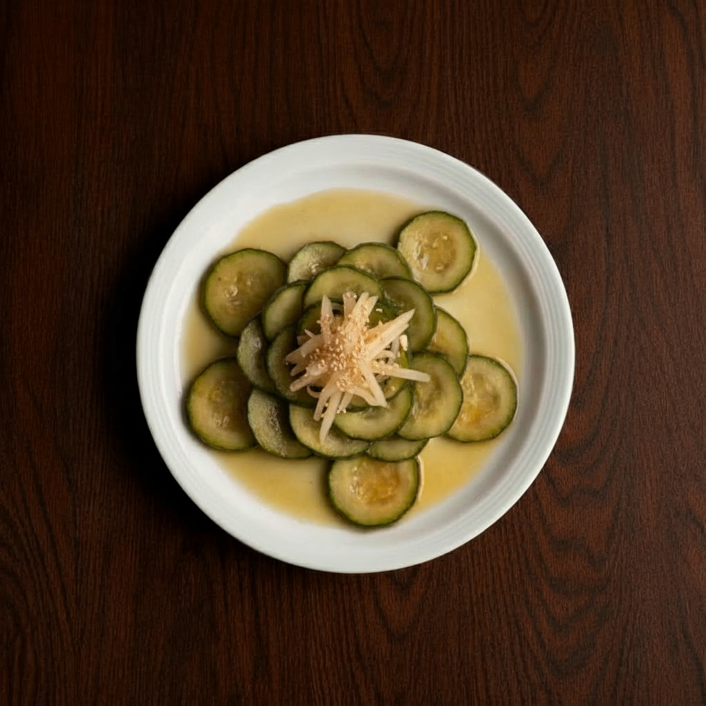 Jangajji - (Pickled cucumber & onion).