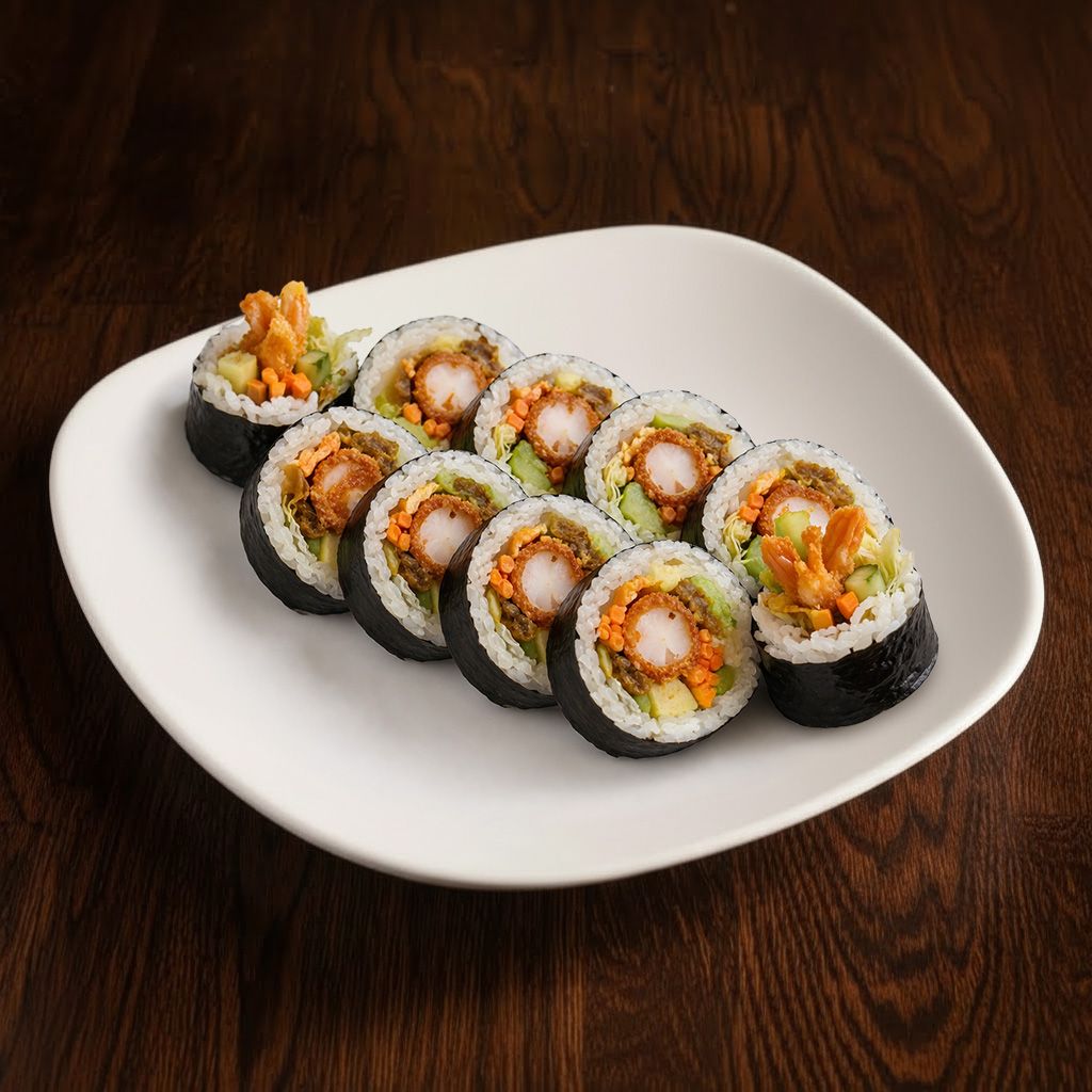 Kimbap Crispy shrimp.