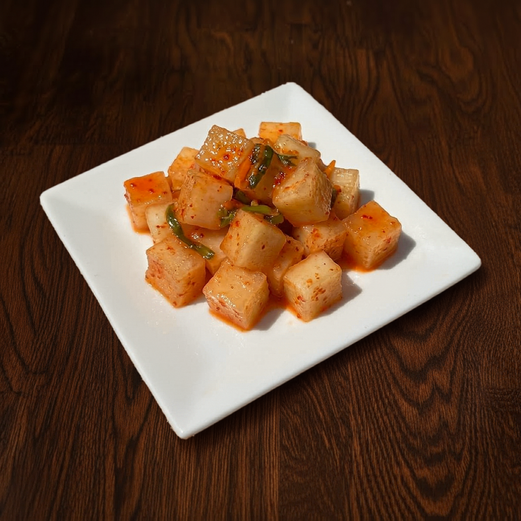 Kimchi - Cubed Radish (4oz).