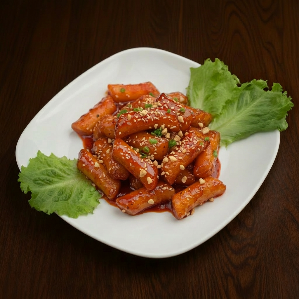 Fried rice cake.