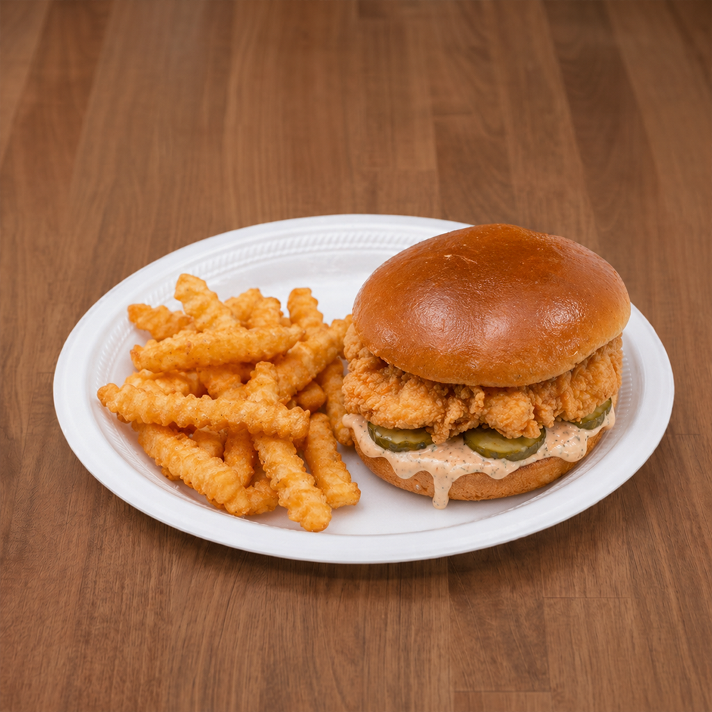 Connie's Chicken Sandwich Combo.