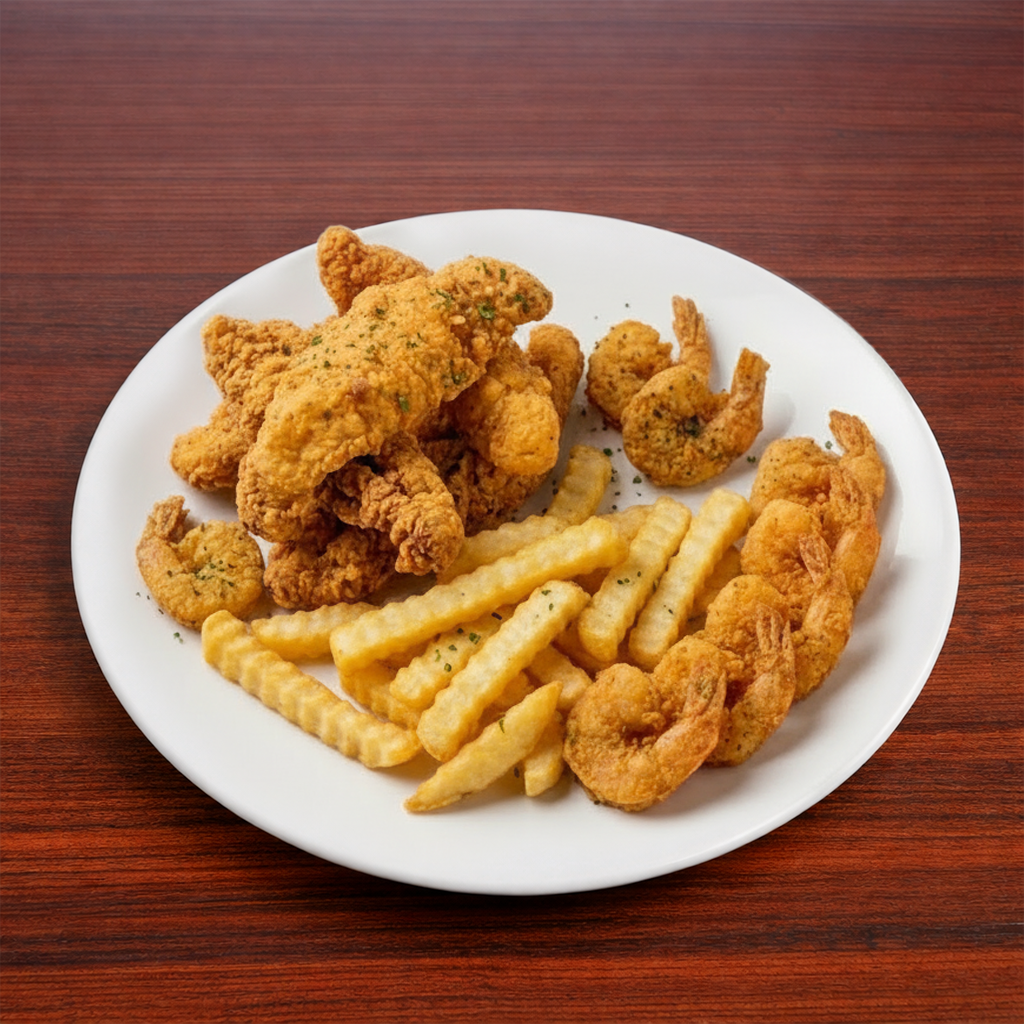 Fried Catfish and Shrimp.
