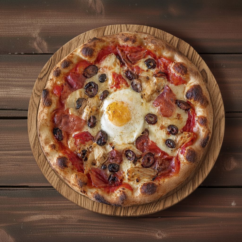 #3 14" Pop’s Famous Salty Specialty Pizza.