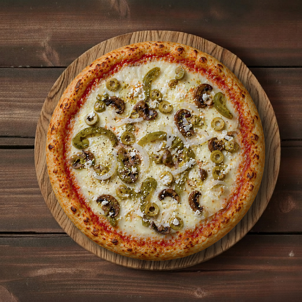 #8 14" Veggie Lover's Specialty Pizza.