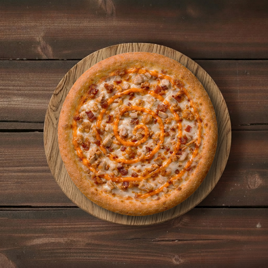 #11 10" Buffalo Chicken Ranch Specialty Pizza.