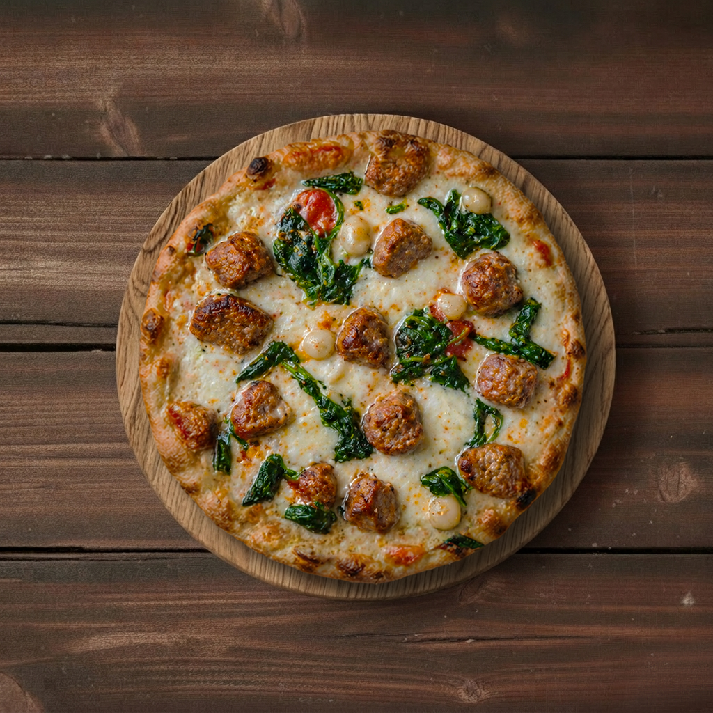 #5 10" The Polpette Specialty Pizza.