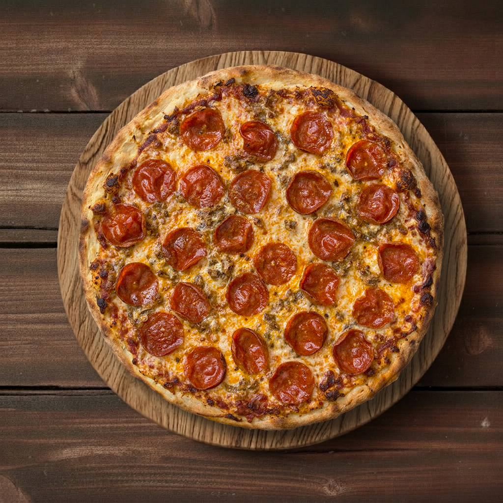 #2 14" Pop’s Pepperoni Specialty Pizza.