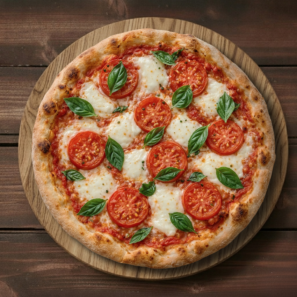 #4 18" Margherita Specialty Pizza.