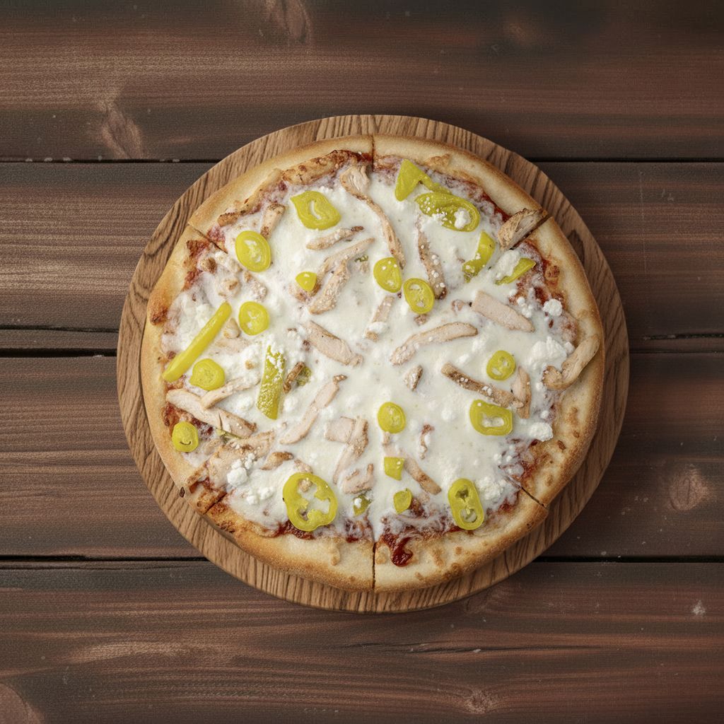 #10 10" BBQ Chicken Specialty Pizza.