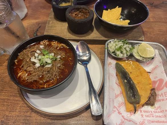 1 Quesabirria & Ramen Birria.