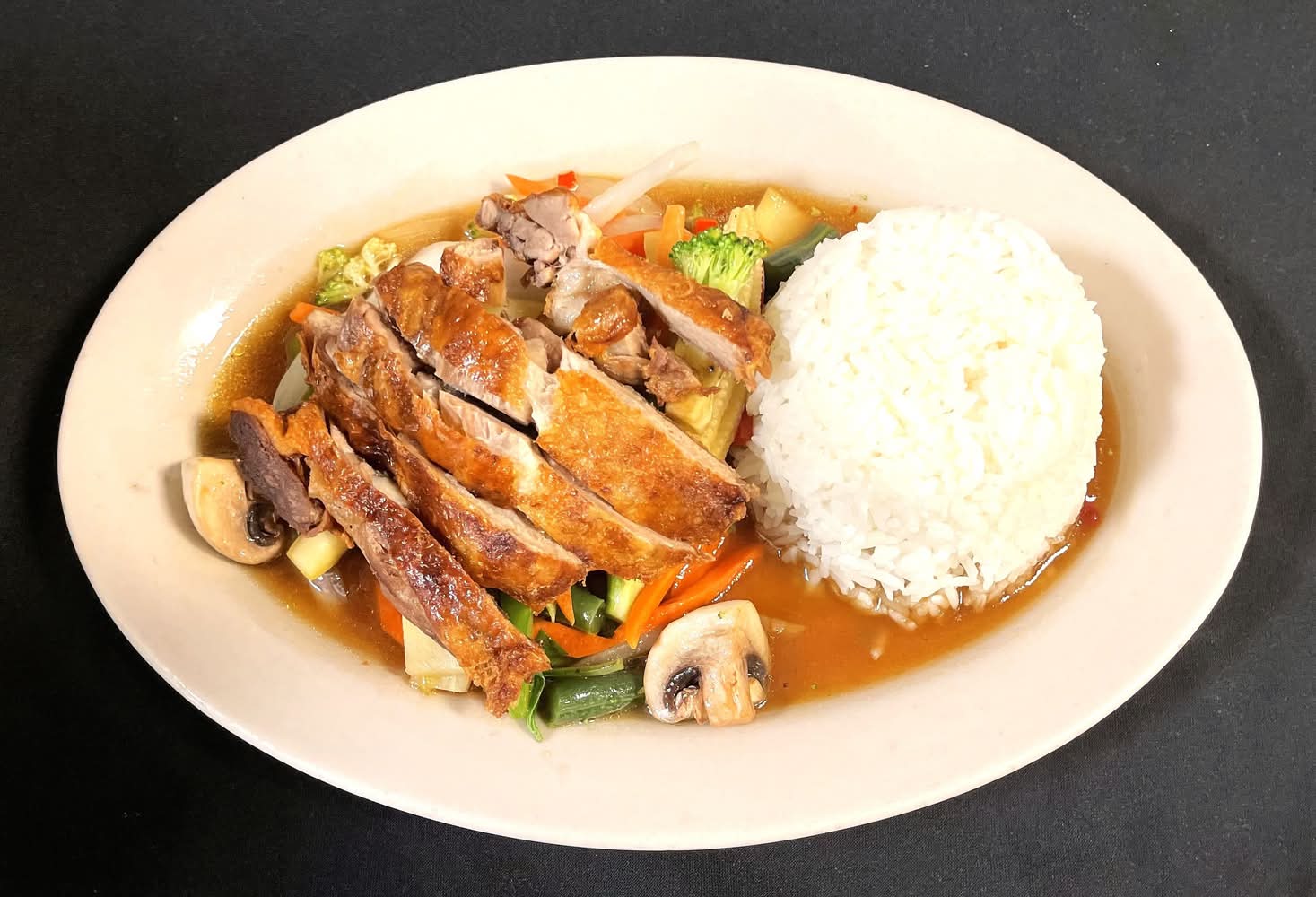 Pad Basil Duck (Lunch).