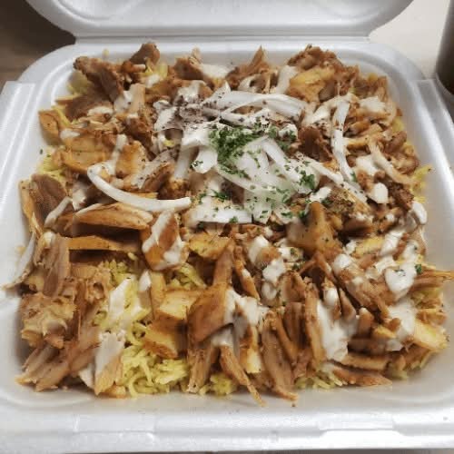 Chicken Tawook with Chicken Shawarma Platter.