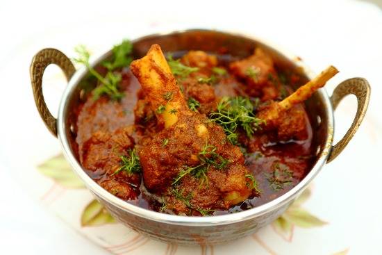 Curry Leaf Goat.