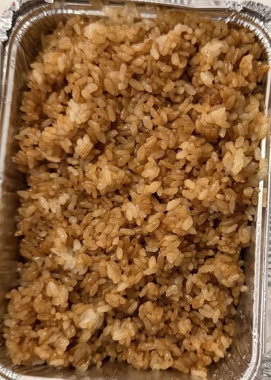 Plain fried rice.