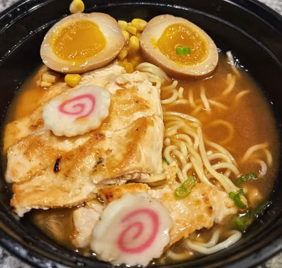 Miso Ramen with chicken.
