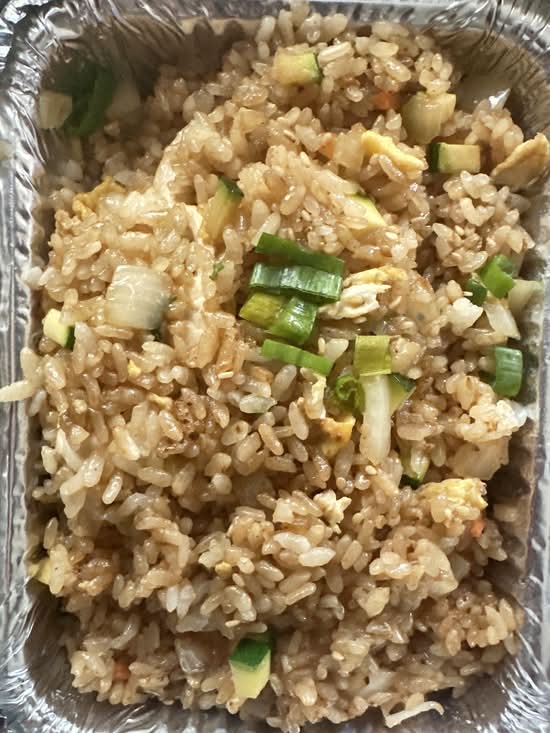 Chicken fried rice.