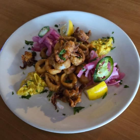 Fire Dusted Calamari.