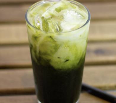 Green Thai Iced Tea with Milk.