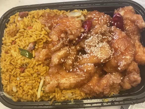 White Meat Sesame Chicken.