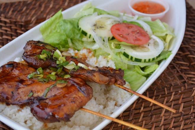 330 Charbroiled Skewered Chicken.