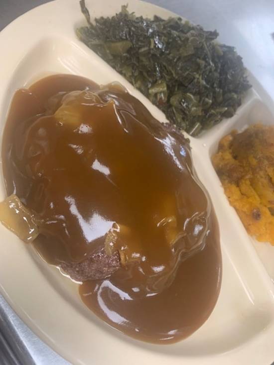 Hamburger Steak.