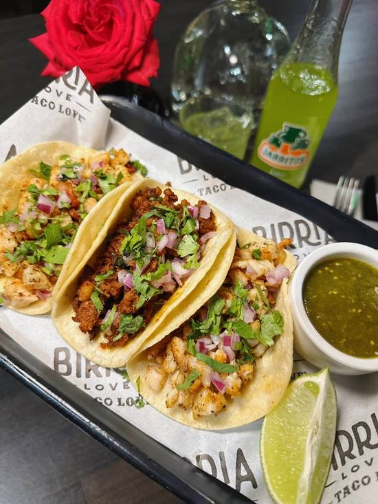 3 Shrimp Tacos.