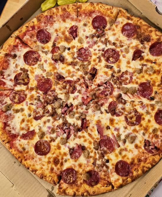 Meat Buster Pizza Special.